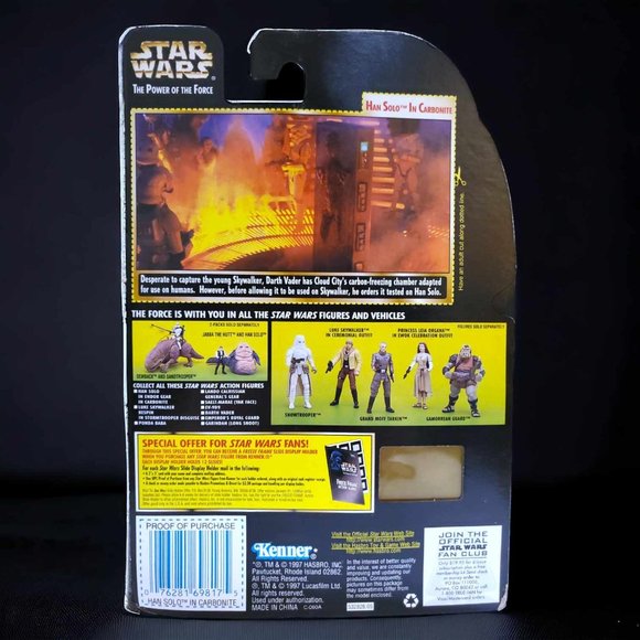Star Wars - Han Solo in Carbonite - 1997 Kenner w/ Freeze Frame - Loose - Picture 2 of 5